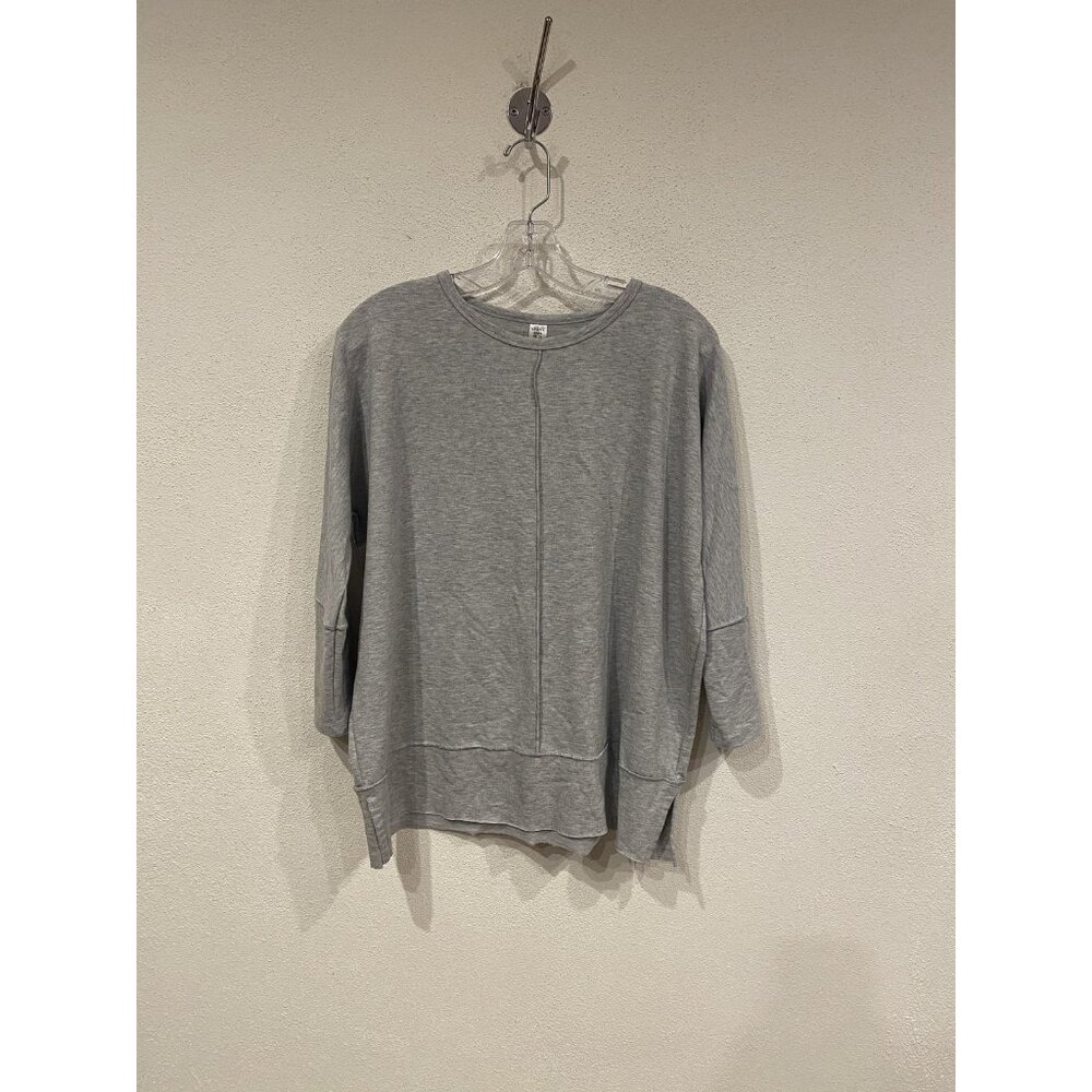 Spanx Perfect Length Top Dolman 3/4 Sleeve Womens Small Gray Crew Neck Top - Picture 2 of 4